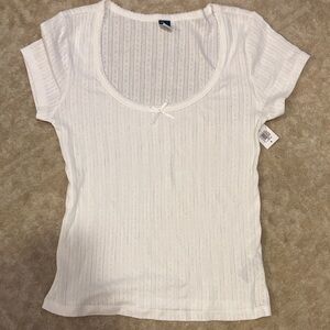 Old Navy White Short Sleeve Top